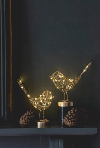 Gold LED Robin Light