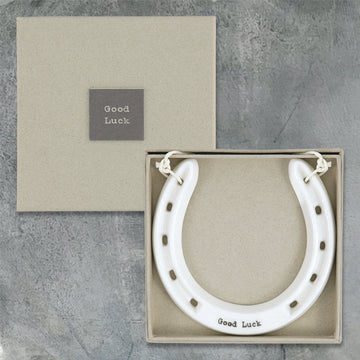 Good Luck Porcelain Horseshoe By East of India