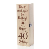 Birthday Milestone Bottle Holder Box