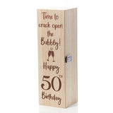 Birthday Milestone Bottle Holder Box