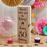 Birthday Milestone Bottle Holder Box