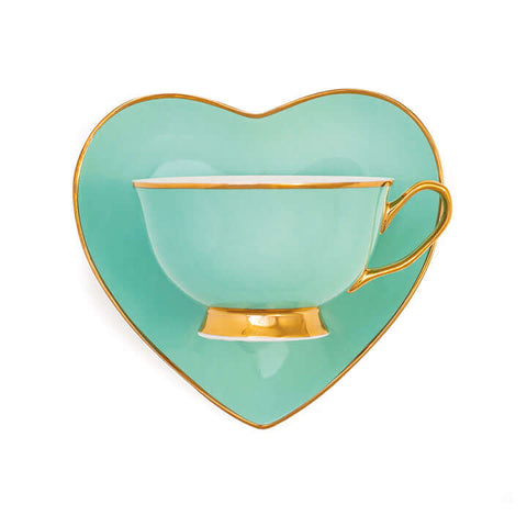 Darling! Heart Teacup and Saucer