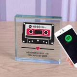 Personalised Our Song Cassette Glass Token Spotify Gift