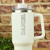 Personalised 40oz White Travel Cup