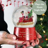 Personalised Musical Santa Snow Globe