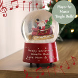 Personalised Musical Santa Snow Globe