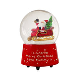 Personalised Musical Santa Snow Globe