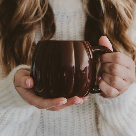 Sweet Water Decor Brown Pumpkin Coffee Mug