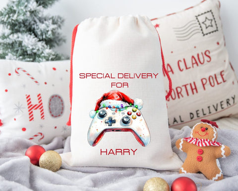 Personalised Controller Christmas Sack