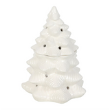 White Fir Tree Ceramic Oil Burner and Wax Warmer