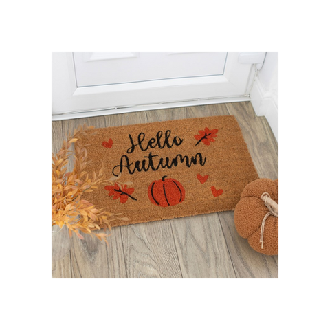 Natural Hello Autumn Doormat