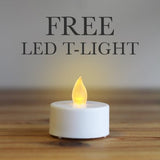 White Starry Mouse T-Light Holder, 14.5cm