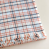 Checked Tweed Natural Colour Winter Blanket Scarf