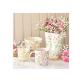 Luna Bloom Floral Print Welly Boot Planter