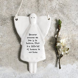 East of India Porcelain Guardian Angel