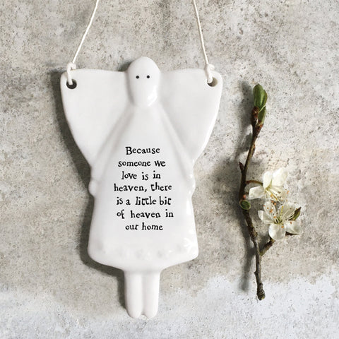 East of India Porcelain Guardian Angel - Because Someone We Love