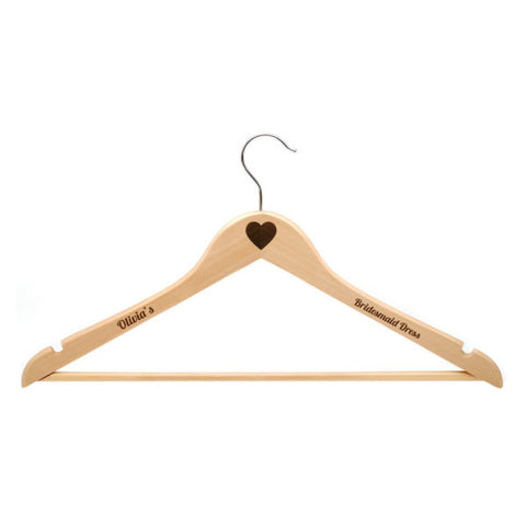 Personalised Kids Wooden Hanger.