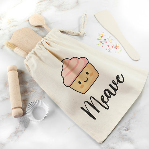 Personalised Kids Cupcake Baking Set.