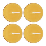 SET OF 4 BEESWAX TEALIGHTS.