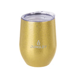 Personalised Glitter Stemless Insulated Wine Tumbler.