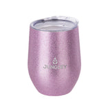 Personalised Glitter Stemless Insulated Wine Tumbler.