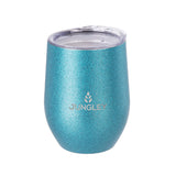 Personalised Glitter Stemless Insulated Wine Tumbler.