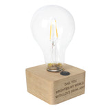 Personalised Message LED Bulb Table Lamp.