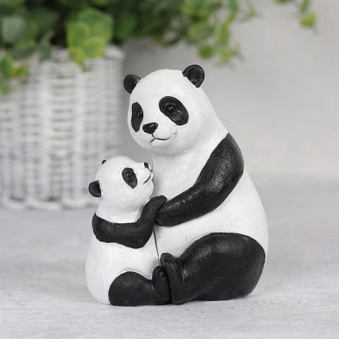 MOTHER AND BABY PANDA ORNAMENT.