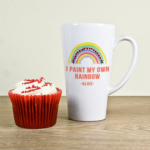 Personalised My Own Rainbow Latte Mug.