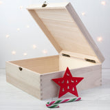 PERSONALISED GEOMETRIC REINDEER CHRISTMAS EVE BOX.