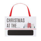 Christmas At The... Hanging Chalkboard Sign