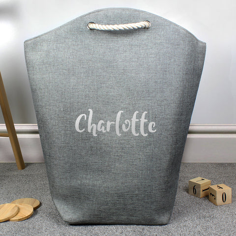 Personalised Silver Name Storage Bag.