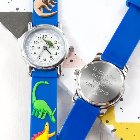 Kids Personalised Dinosaur Watch.