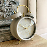 Small Pink Or Grey Alarm Clock.