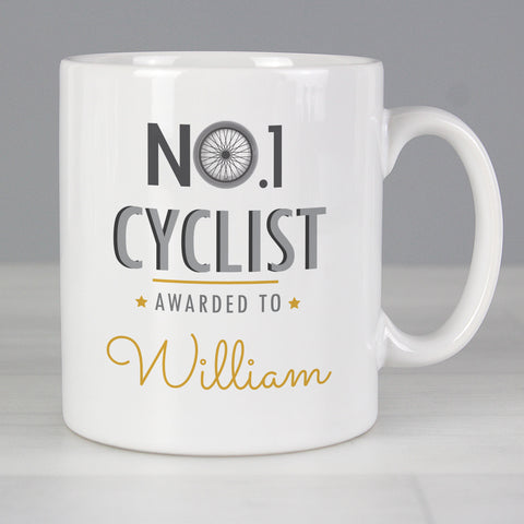 Personalised No.1 Cyclist Mug.