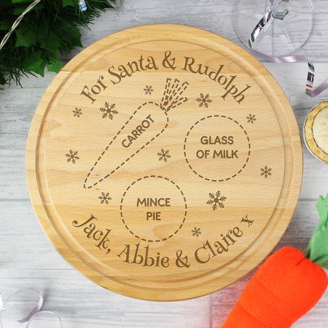 Personalised Christmas Eve Mince Pie Board.