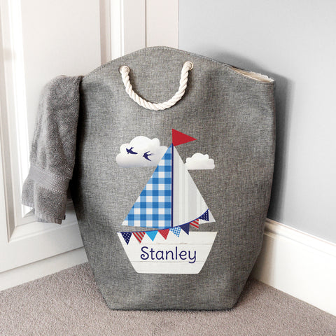 Personalised Sailboat Storage Bag.