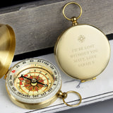 Personalised Free Text Keepsake Compass.