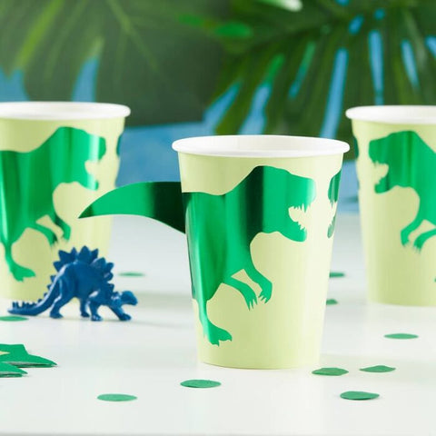 Paper Dinosaur Cups.