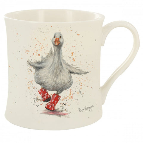 Duck In Red Wellies Fine China Bree Merryn Mug