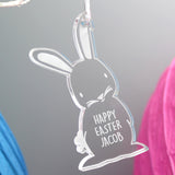Personalised Acrylic Easter Bunny Decoration.