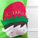 Personalised Christmas Elf Santa Sack.