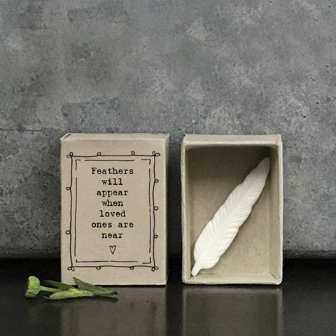 East of India Feathers Will Appear Matchbox Gift
