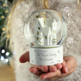Personalised Village Glitter Snow Globe