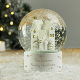 Personalised Village Glitter Snow Globe