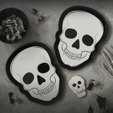 Skull Shaped Paper Halloween Plates.