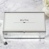 Personalised Classic Mirrored Jewellery Box.