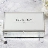Personalised Classic Mirrored Jewellery Box.