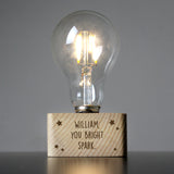 Personalised Stars LED Bulb Table Lamp.