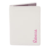 Personalised Pink Name Island Cream Passport Holder.